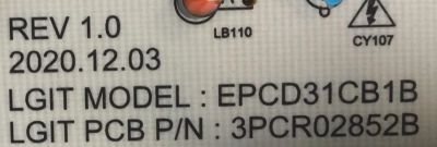 KIT DE TARJETAS PARA TV LG / MAIN EBT66707301 / EAX69462005 / 1FEBT000-01WU / RU1586A0CK / 66707301 / FUENTE EAY65895552 / LGP86NT-21U1 / EPCD31CB1B / 3PCR02852B / T-CON 6871L-6102B / 6870C-0834A / V19 86UHD / PANEL NC860TQF-AAKP1 / MODELO 86NANO75UPA - Imagen 2